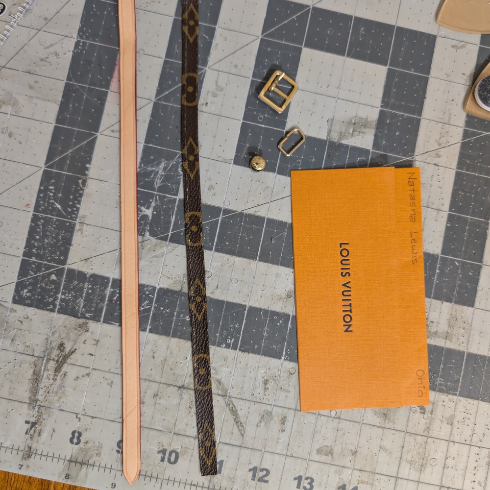 Upcycled Bracelet Made With Authentic Louis Vuitton Materials. - Picture 8 of 10
